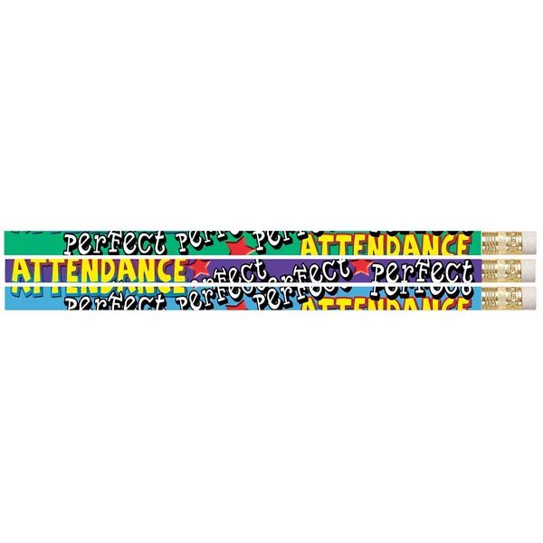 Perfect Attendance Motivational Pencil, PK144, 144PK, Musgrave Pencil Co, Mfr#: 2329
